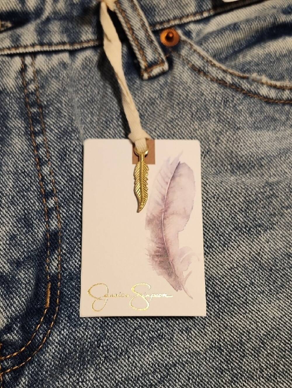 Jessica Simpson Light Washed Distressed Boyfriend Jeans - Picture 13 of 15